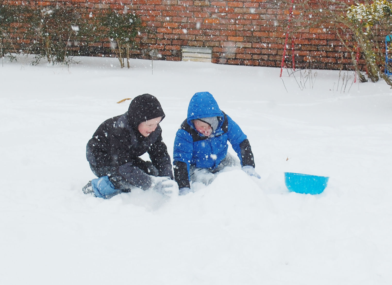 PLAYING IN THE SNOW